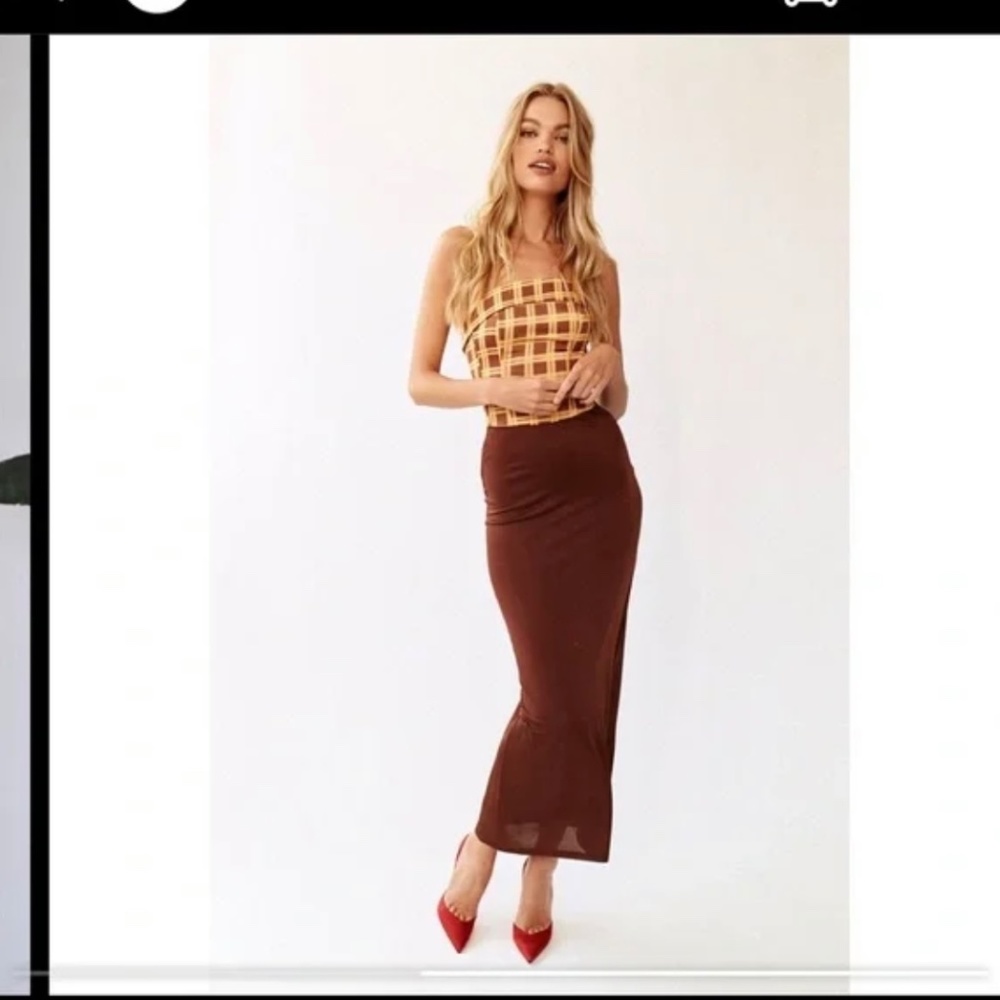 With Jean Maxi Skirt
